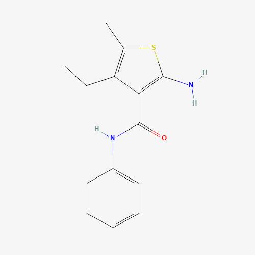 2-Amino-4-ethyl-5-methyl-N-phenylthiophene-3-carboxamide (CAS: 590353-67-6) - Related Chemical Product