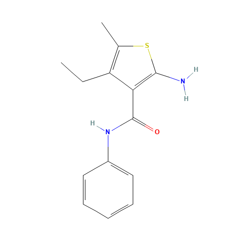 2-Amino-4-ethyl-5-methyl-N-phenylthiophene-3-carboxamide (CAS: 590353-67-6) - Related Chemical Product