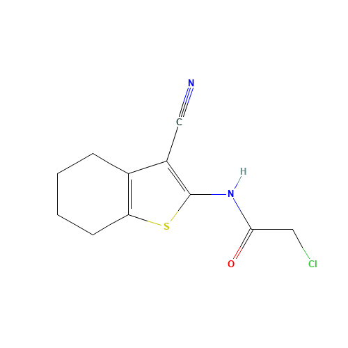 2-Chloro-N-(3-cyano-4,5,6,7-tetrahydro-1-benzothiophen-2-yl)acetamide (CAS: 58125-40-9) - Related Chemical Product