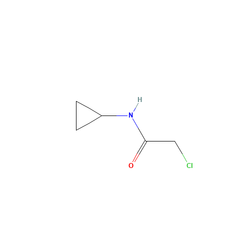 2-Chloro-N-cyclopropylacetamide (CAS: 19047-31-5) - Chemical Structure and Molecular Formula 