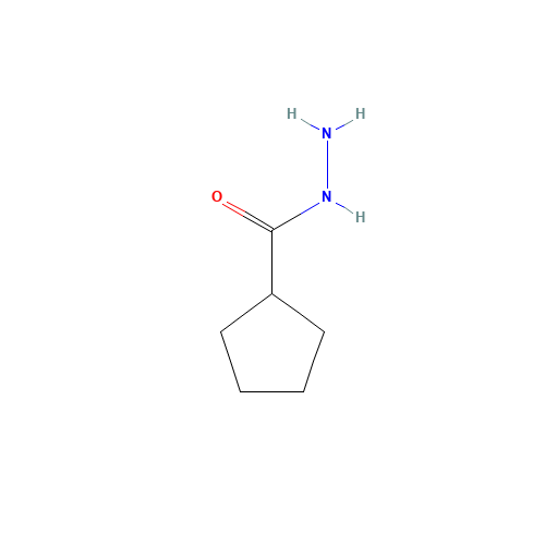 Cyclopentanecarbohydrazide (CAS: 3400-07-5) - Chemical Structure and Molecular Formula 