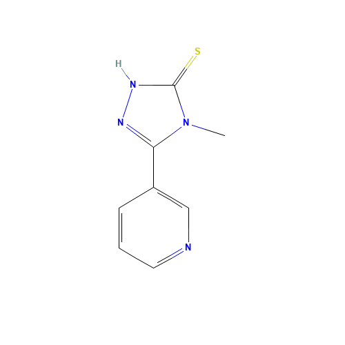 4-Methyl-5-pyridin-3-yl-4H-1,2,4-triazole-3-thiol (CAS: 3652-31-1) - Related Chemical Product