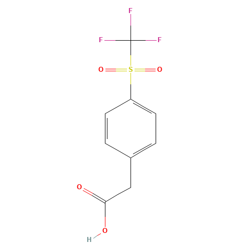 4-(Trifluoromethylsulfony)phenylacetic acid (CAS: 1099597-82-6) - Related Chemical Product