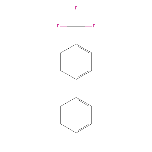 4-(Trifluoromethyl)biphenyl (CAS: 398-36-7) - Chemical Structure and Molecular Formula 