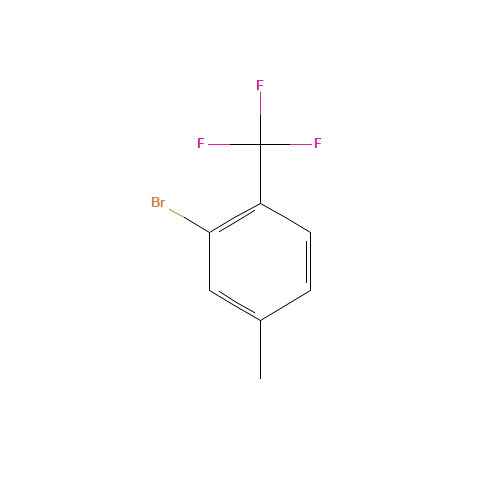 2-Bromo-4-methylbenzotrifluoride (CAS: 121793-12-2) - Chemical Structure and Molecular Formula 
