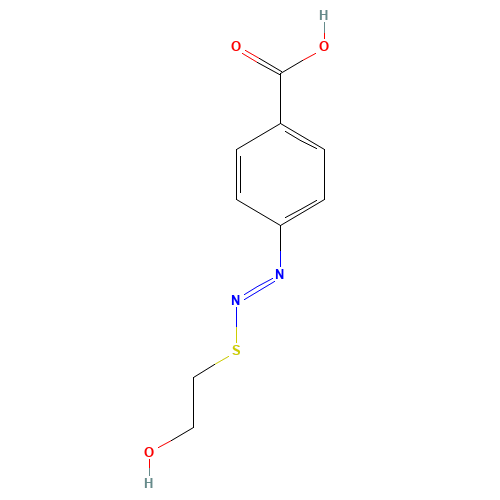 (E)-4-((2-Hydroxyethylthio)diazenyl)benzoic acid (CAS: 331837-01-5) - Related Chemical Product