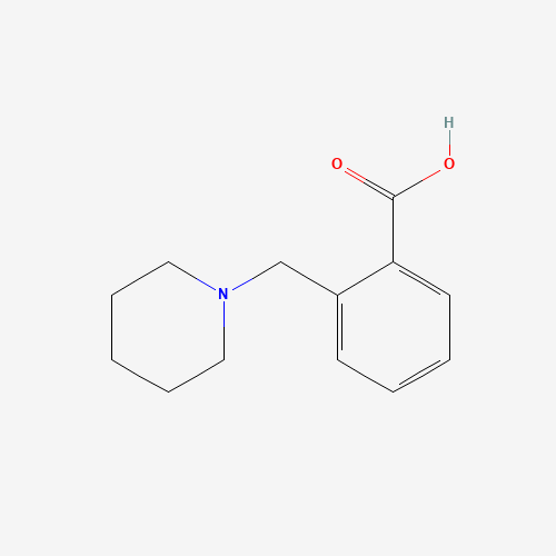 2-Piperidin-1-ylmethyl-benzoic acid (CAS: 917747-57-0) - Chemical Structure and Molecular Formula 
