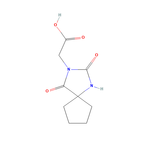 (2,4-Dioxo-1,3-diaza-spiro[4.4]non-3-yl)-acetic acid (CAS: 714-72-7) - Related Chemical Product