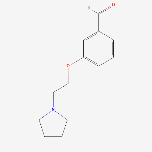 3-(2-Pyrrolidin-1-yl-ethoxy)-benzaldehyde (CAS: 186190-91-0) - Related Chemical Product
