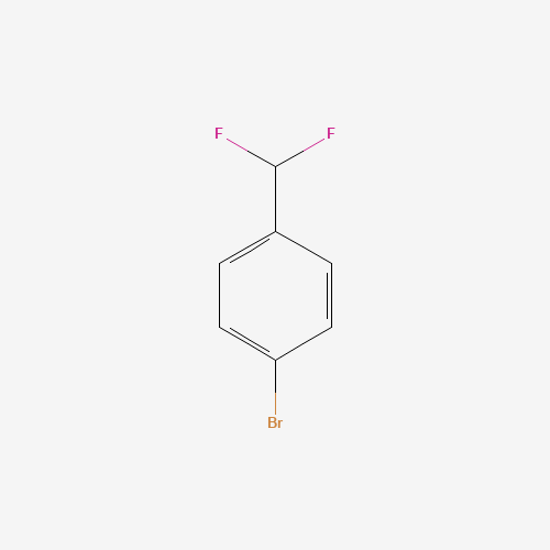 1-Bromo-4-(difluoromethyl)benzene (CAS: 51776-71-7) - Chemical Structure and Molecular Formula 