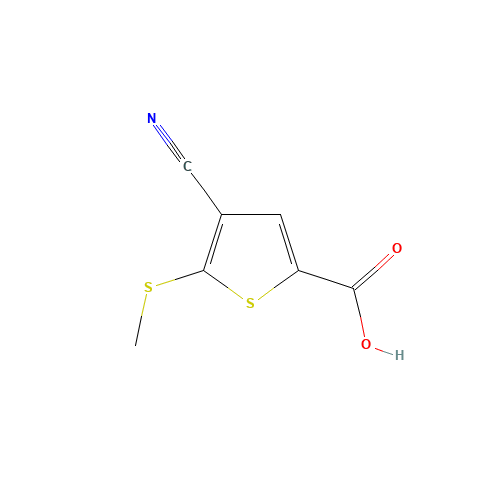 4-Cyano-5-methylsulfanylthiophene-2-carboxylic acid (CAS: 116170-85-5) - Related Chemical Product
