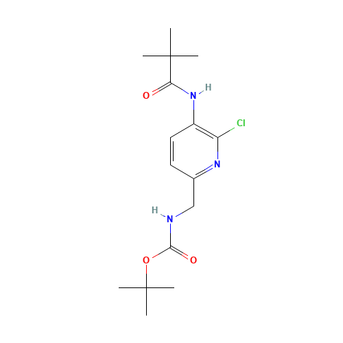 tert-Butyl (6-chloro-5-pivalamidopyridin-2-yl)-methylcarbamate (CAS: 1142192-00-4) - Related Chemical Product