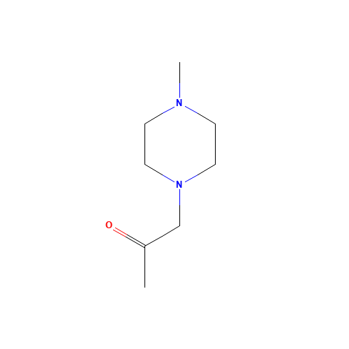 1-(4-Methylpiperazin-1-yl)acetone (CAS: 15885-04-8) - Chemical Structure and Molecular Formula 