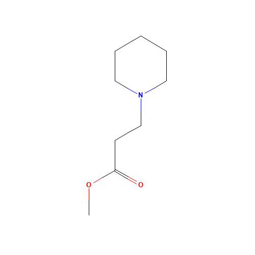 Methyl 3-piperidin-1-ylpropanoate (CAS: 23973-93-5) - Chemical Structure and Molecular Formula 