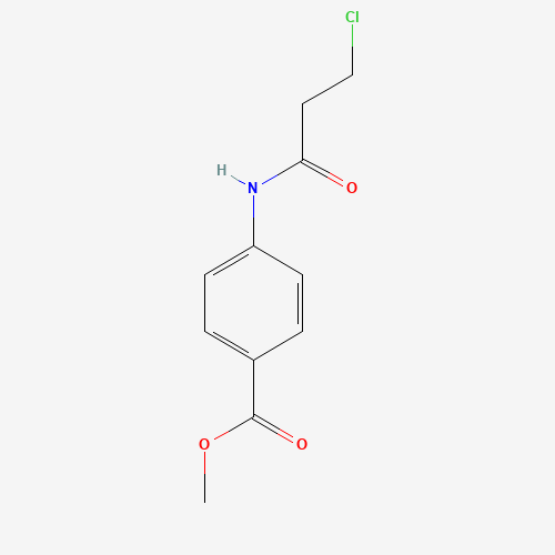 Methyl 4-[(3-chloropropanoyl)amino]benzoate (CAS: 160313-42-8) - Chemical Structure and Molecular Formula 