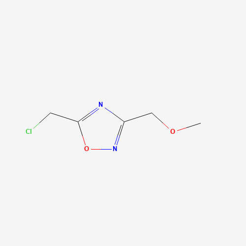 5-(Chloromethyl)-3-(methoxymethyl)-1,2,4-oxadiazole (CAS: 120003-15-8) - Chemical Structure and Molecular Formula 