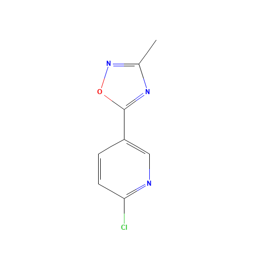 2-Chloro-5-(3-methyl-1,2,4-oxadiazol-5-yl)pyridine (CAS: 959240-62-1) - Related Chemical Product