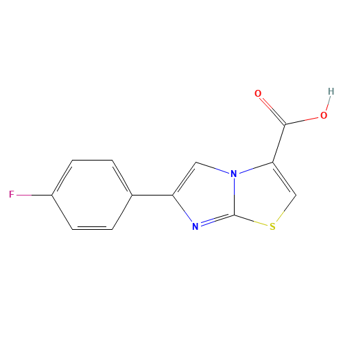 6-(4-Fluorophenyl)imidazo[2,1-b][1,3]thiazole-3-carboxylic acid (CAS: 912770-37-7) - Related Chemical Product