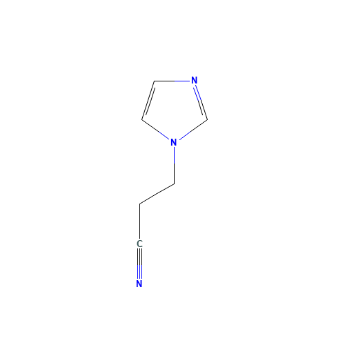 3-(1H-Imidazol-1-yl)propanenitrile (CAS: 23996-53-4) - Chemical Structure and Molecular Formula 