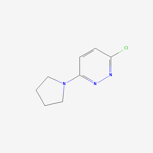 3-Chloro-6-pyrrolidin-1-ylpyridazine (CAS: 66346-85-8) - Chemical Structure and Molecular Formula 
