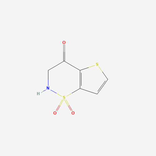 2,3-Dihydro-4H-thieno[2,3-e][1,2]thiazin-4-one 1,1-dioxide (CAS: 948007-59-8) - Chemical Structure and Molecular Formula 