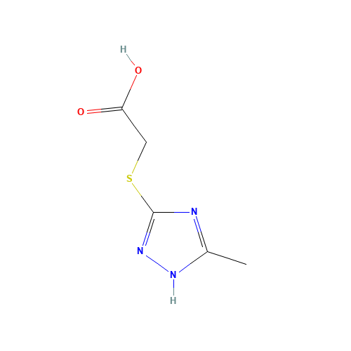 [(3-Methyl-1H-1,2,4-triazol-5-yl)thio]acetic acid (CAS: 64679-65-8) - Related Chemical Product