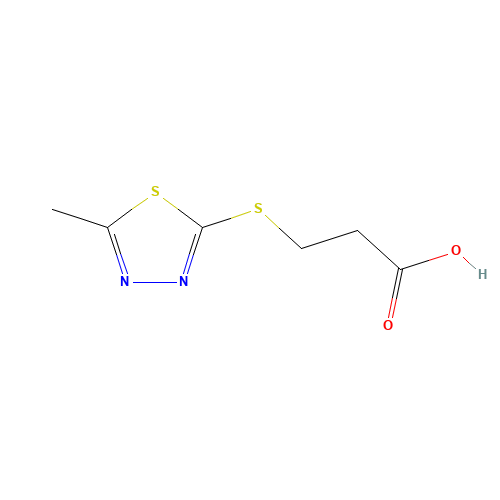 3-[(5-Methyl-1,3,4-thiadiazol-2-yl)thio]-propanoic acid (CAS: 869943-40-8) - Related Chemical Product