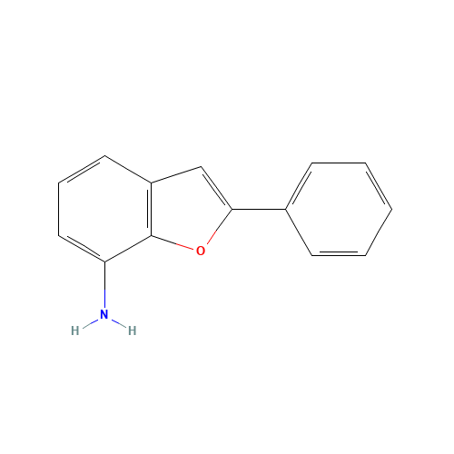 2-Phenyl-1-benzofuran-7-amine (CAS: 77083-99-9) - Chemical Structure and Molecular Formula 
