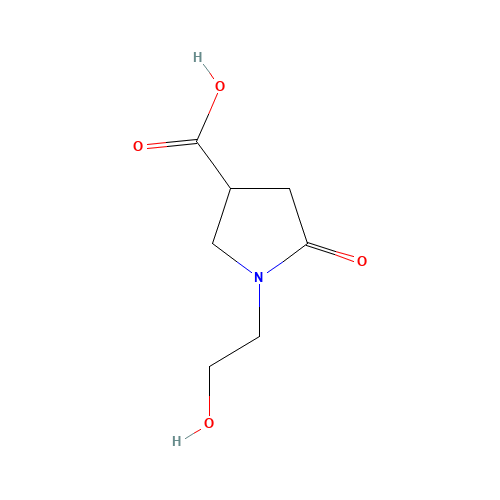 1-(2-Hydroxyethyl)-5-oxopyrrolidine-3-carboxylic acid (CAS: 43094-95-7) - Related Chemical Product