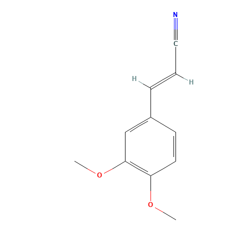 (2E)-3-(3,4-Dimethoxyphenyl)acrylonitrile (CAS: 6443-72-7) - Related Chemical Product