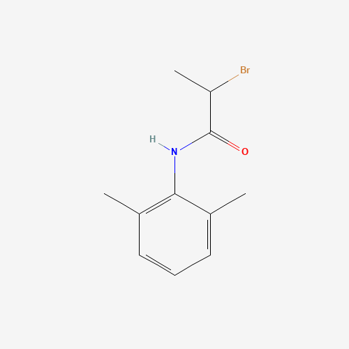 2-Bromo-N-(2,6-dimethylphenyl)propanamide (CAS: 41708-73-0) - Chemical Structure and Molecular Formula 