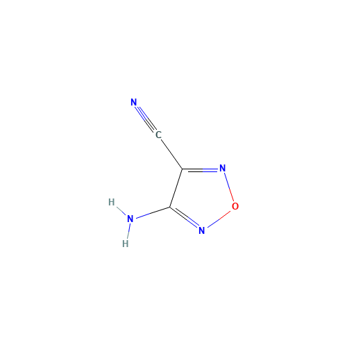 4-Amino-1,2,5-oxadiazole-3-carbonitrile (CAS: 156463-85-3) - Chemical Structure and Molecular Formula 