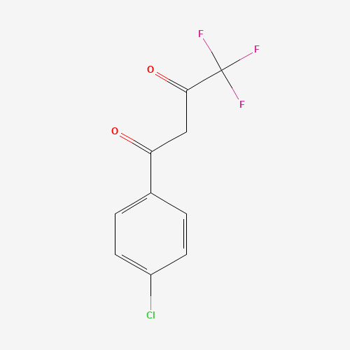 1-(4-Chlorophenyl)-4,4,4-trifluoro-1,3-butanedione (CAS: 18931-60-7) - Chemical Structure and Molecular Formula 