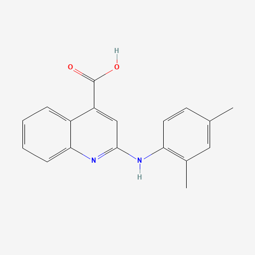 2-[(2,4-Dimethylphenyl)amino]quinoline-4-carboxylic acid (CAS: 171204-19-6) - Chemical Structure and Molecular Formula 