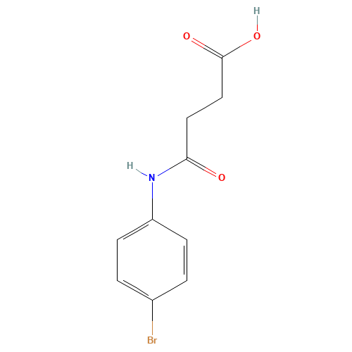 4-[(4-Bromophenyl)amino]-4-oxobutanoic acid (CAS: 25589-41-7) - Chemical Structure and Molecular Formula 