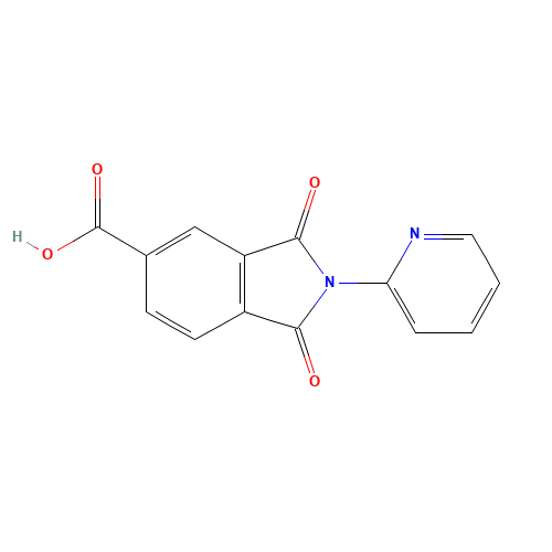 1,3-Dioxo-2-pyridin-2-ylisoindoline-5-carboxylic acid (CAS: 186384-46-3) - Related Chemical Product