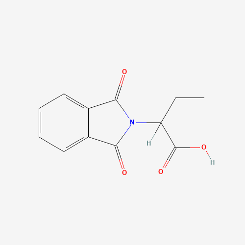 2-(1,3-Dioxo-1,3-dihydro-2H-isoindol-2-yl)-butanoic acid (CAS: 35340-62-6) - Chemical Structure and Molecular Formula 