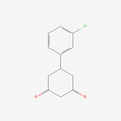 5-(3-Chlorophenyl)cyclohexane-1,3-dione (CAS: 55579-71-0) - Chemical Structure and Molecular Formula 