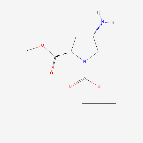 1-tert-Butyl 2-methyl (2S,4S)-4-aminopyrrolidine-1,2-dicarboxylate (CAS: 121148-01-4) - Related Chemical Product