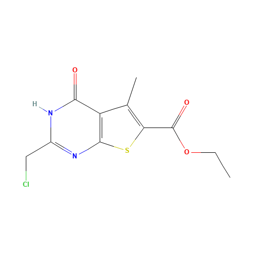 Ethyl 2-(chloromethyl)-5-methyl-4-oxo-3,4-dihydrothieno[2,3-d]pyrimidine-6-carboxylate (CAS: 89567-06-6) - Related Chemical Product