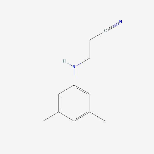 3-[(3,5-Dimethylphenyl)amino]propanenitrile (CAS: 36034-62-5) - Chemical Structure and Molecular Formula 