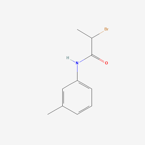 2-Bromo-N-(3-methylphenyl)propanamide (CAS: 630119-85-6) - Chemical Structure and Molecular Formula 