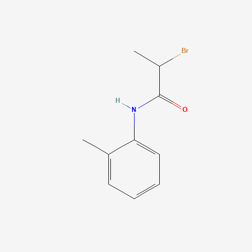 2-Bromo-N-(2-methylphenyl)propanamide (CAS: 19397-79-6) - Chemical Structure and Molecular Formula 