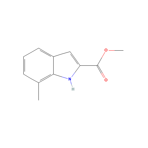 Methyl 7-methyl-1H-indole-2-carboxylate (CAS: 16732-82-4) - Chemical Structure and Molecular Formula 