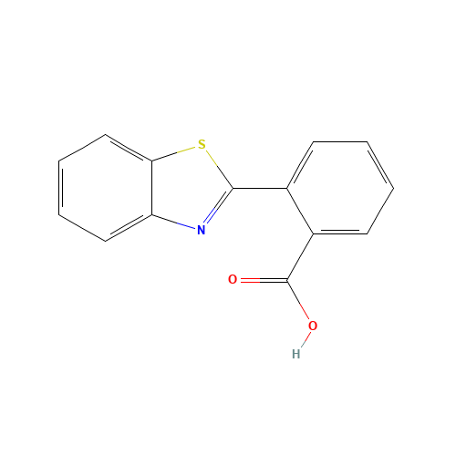 2-(1,3-Benzothiazol-2-yl)benzoic acid (CAS: 6340-29-0) - Chemical Structure and Molecular Formula 