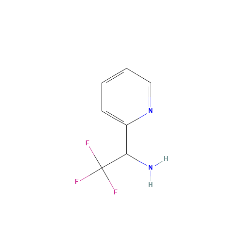 (2,2,2-Trifluoro-1-pyridin-2-ylethyl)amine dihydrochloride (CAS: 503173-14-6) - Chemical Structure and Molecular Formula 