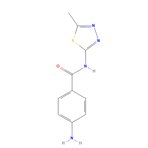 4-Amino-N-(5-methyl-1,3,4-thiadiazol-2-yl)-benzamide (CAS: 36855-78-4) - Related Chemical Product