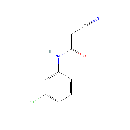N-(3-Chlorophenyl)-2-cyanoacetamide (CAS: 17722-12-2) - Chemical Structure and Molecular Formula 