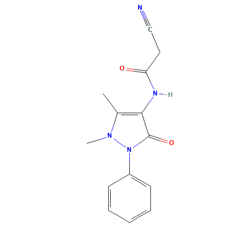 2-Cyano-N-(1,5-dimethyl-3-oxo-2-phenyl-2,3-dihydro-1H-pyrazol-4-yl)acetamide (CAS: 70373-49-8) - Related Chemical Product