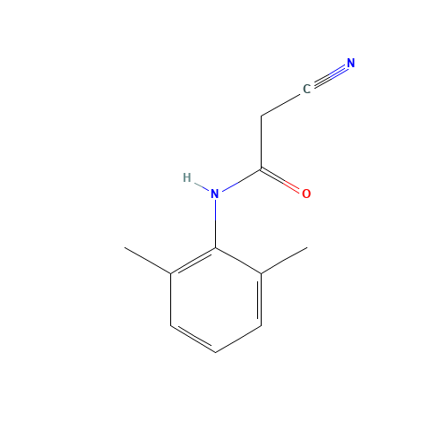 2-Cyano-N-(2,6-dimethylphenyl)acetamide (CAS: 53984-98-8) - Chemical Structure and Molecular Formula 